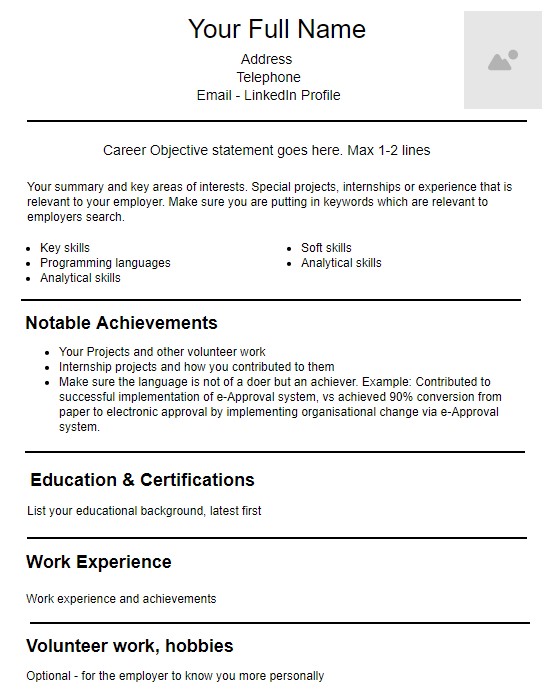 Resume template